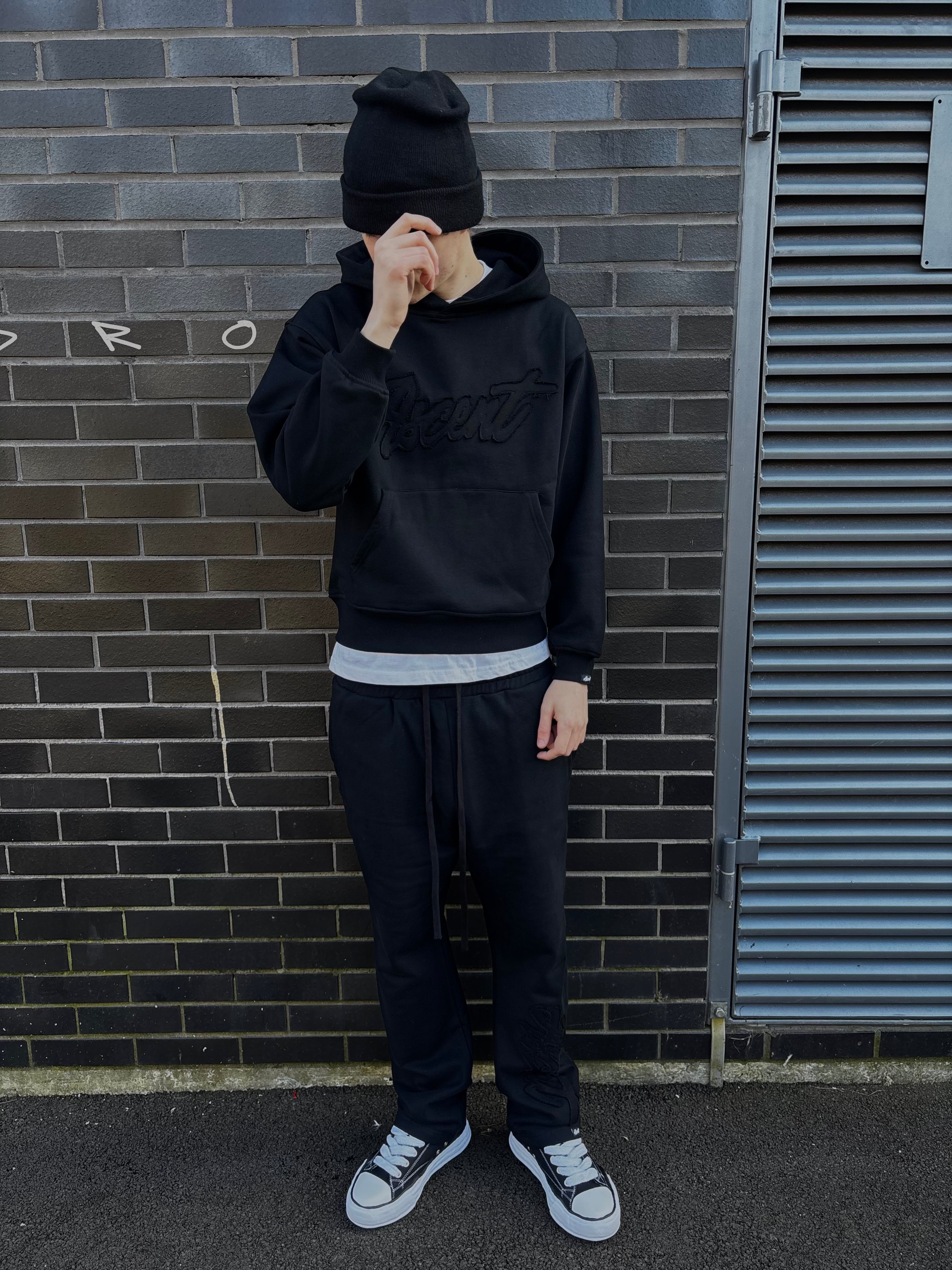 black on black Ascent Joggers